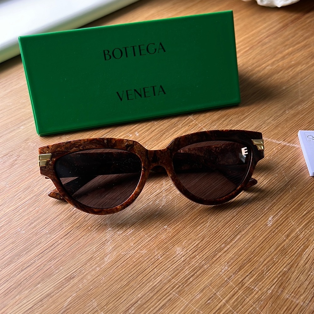 Brand new Bottega Veneta sunglasses.  With case and dust bag